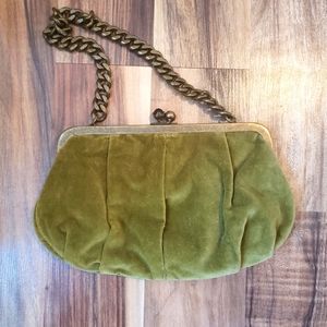 J Crew Velvet Clutch